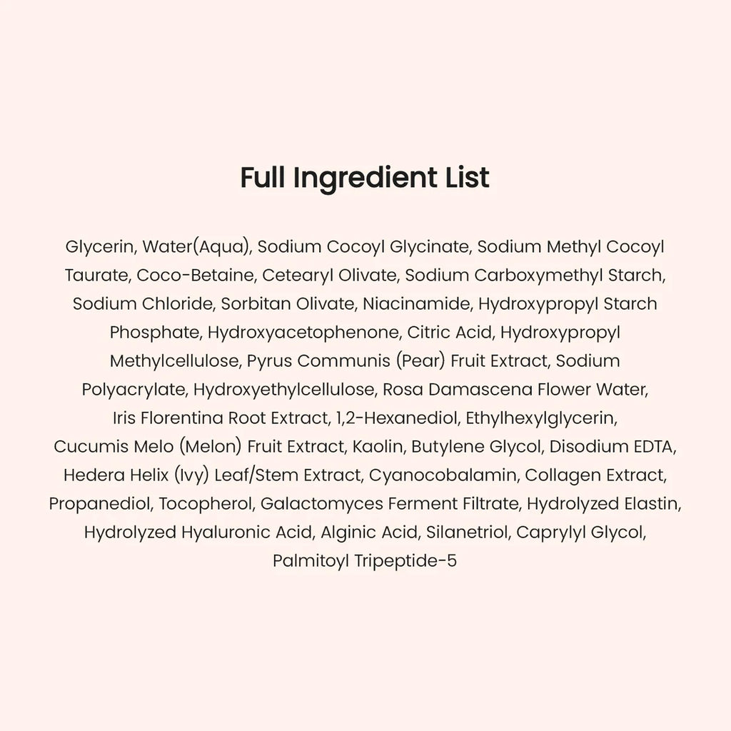 Collagen Mask to Foam Cleanser